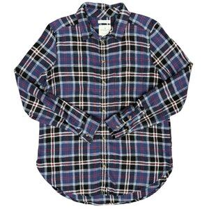 Women's AMERICAN EAGLE AHH-mazingly Soft Boyfriend Fit Flannel Shirt- Size‎ M